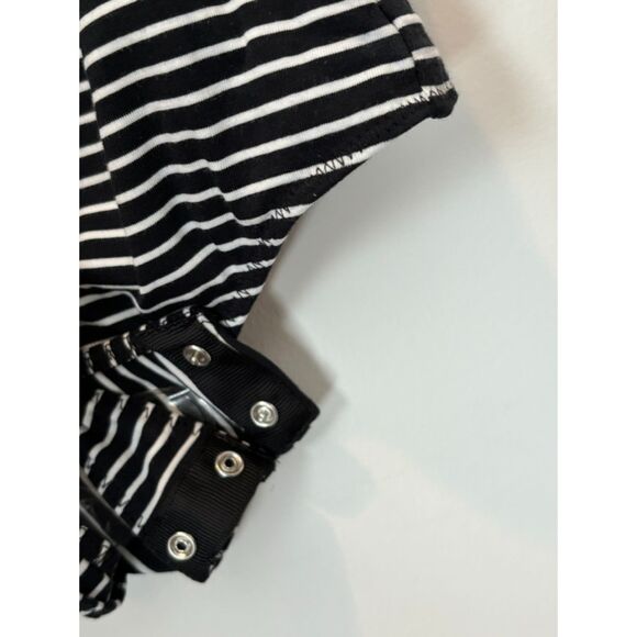 Everlane Striped Bodysuit Short Sleeves Size Small Supima Cotton. - Picture 11 of 15